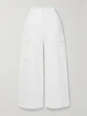 [Zimmermann] Zimmermann - Matchmaker Broderie Anglaise Cotton Wide-leg Pants - White - 2 2 White