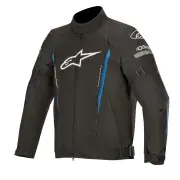 Gunner V2 Black Bright Blue Waterproof Textile Jacket