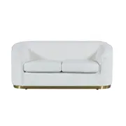 BT Bellissimo Oro Fabric Upholstered 2 Seater Sofa with Gold base