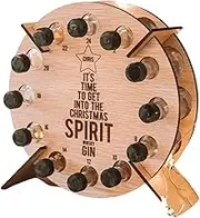 Christmas Advent Calendar Countdown,24 Days Countdown Advent Calendar Decoration Wine Stand,Wooden Wine Bottle Christmas Tree Rack Wine Bottle Stand Decoration Gifts (Wood)