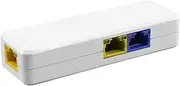 2 Port PoE Extender 100Mbps, IEEE 802.3 af/at PoE Repeater, 1 PoE in 2 poe Out poe Splitter, Plug and Play, Wall Mount POE ethernet Repeater for Security Systems IP Camera (2 Port)