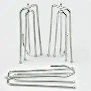 Silver 50PCS Multipurpose Window Curtain Clothes Metal Clips Rings Hook Hanging AU