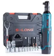 Cordless Ratchet Wrench Set Power Electric Driver Tool with 12 Sockets