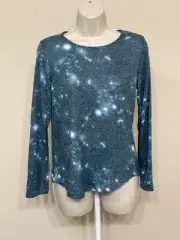 Old Navy Girls Blue Long Sleeve Soft Cory Comfort Round Neck T-Shirt XL(14-16)