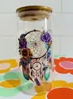 16oz Glass tumbler With Dreamcatcher Design