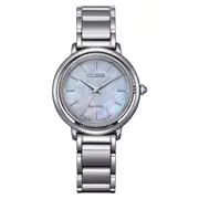 Citizen L Eco-Drive Mother of Pearl Stainless Steel Women's Watch (EM1100-84D)