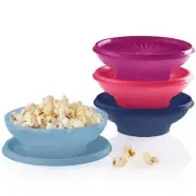 Tupperware 14 oz Servalier Salad Bowls & Seals Set NEW