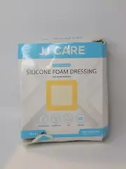 JJ CARE Silicone Foam Dressing [Pack of 1], 3x3 Silicone Bandages for Wounds, Wa
