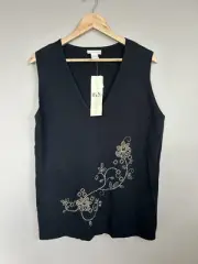 Ladies 1626 Vintage Autograph Sleeveless Cami Women’s Size M Plus Size Top