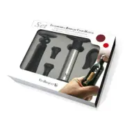 VIN Bouquet 2 Lever Corkscrew & Vacuum Pump Preserver Wine Set of 5!