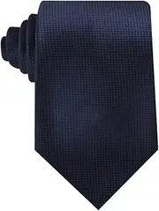 [OTAA] Midnight Blue Oxford Weave Necktie Casual Ties for Men - Perfect Neck Tie for Groomsmen Wedding Ties or Formal Occasions - Ideal Gifts for Him