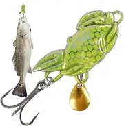 Fishing Lures for Trout - Sequin Lure Bait Sinking Spinner Jig - Crab Shape Swimbaits, Spinnerbait Fishing Accessories for Bass, Trout, Salmon, Pike, Walleye