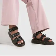 Dr Martens Eu 39 US 8 Gryphon Alt Sandals Black Leather New In Box