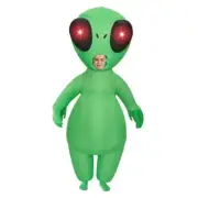 Kids Inflatable Costumes with Light Up Eyes, Full Body Alien Blow Up