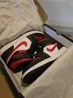 Air Jordan 1 Mid Black/Fire Re - White