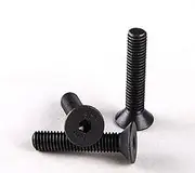 20Pcs M4 Black Flat Head Hex Socket Bolts Alloy Steel Countersunk Hexagonal Machine Cap Screws for Various Projects(M4*40)