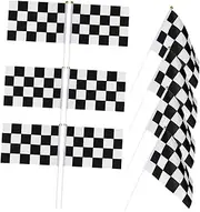 KONTONTY Pcs Racing Flags Checkered Flags for Race Cars for Track for Family Gatherings