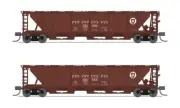 Broadway Limited 7250 N PRR H32 Covered Hopper #253536, #253575 (Set of 2)