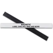 C-Line Label Holder Magnetic f/ Shelf/Bin 1/2"x6" 10/BX Clear 87207