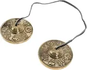 VINTORKY Copper Cymbal Bell for Meditation and Yoga Unique Percussion Instrument Compact for Removes Negative Energy Promotes Vitality