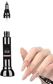 Rhinestone Glue for Nails - 8ml Black Glue Pen with Brush Pen Tip | Super Strong Adhesive, Nail Charm Gel, Cured Need, Crystal Polish Decor for Women