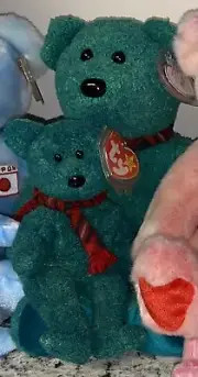 Ty Beanie Baby Wallace RARE RETIRED Bear - Mint Condition