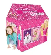 Barbie Theme Kids Play Functional Tent House Play Tents Play Huts Multi color