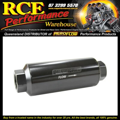 Aeroflow AF66-2044BLK-100 Af Pro Filter 100µm Blk Fmle-12orb 2''x5.5''