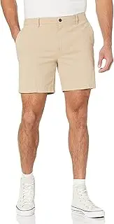 [Amazon Essentials] Men's Slim-Fit 7" Lightweight Comfort Stretch Oxford Short