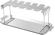 GANAZONO 1 Set Stainless Steel Folding Drumstick Roaster with Tray Durable Grill Tool for Outdoor Cooking for Chicken Legs and Wings for Barbecue Lovers
