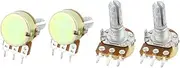 Aexit 4 (Potentiometer) Pcs B5K 5K Ohm 13mm Rotating Shaft 3 Terminals Rotary Audio Single Linear (19ry71qf711) Taper Potentiometer