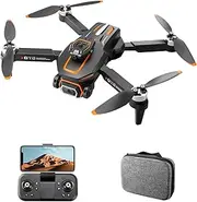 Mini Quadcopter HD Camera Remote Control Toys Gifts for Boys Girls Altitude Hold Brushless Motor Obstacle Avoidance Gesture Photography 2 Batteries (-1)