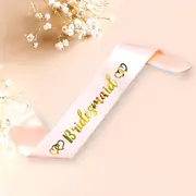 Champagne Pink 'Bridesmaid' Party Sash