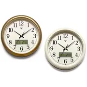 [Vanguard Universal] Naomi Modern Clock w/ Digital Calendar & Temperature - Gold