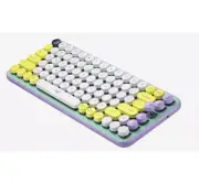 Logitech POP Keys Wireless Mechanical Keyboard With Emoji Keys - Daydream Mint