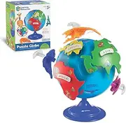 Learning Resources Puzzle Globe 3-D Geography Puzzle - 14 Pieces, Ages 3+ Globe for Kids, World Map for Kids