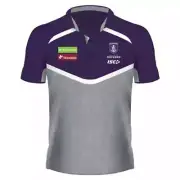 Fremantle Dockers AFL Light Marle Polo Shirt Sizes S-5XL BNWT