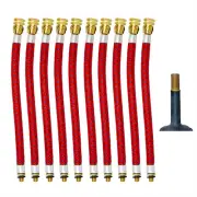 Bicycle Car Flexible Pump Valve Adapter Connector Hand Pump Schrader 10pc
