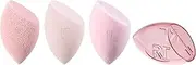 Real Techniques Limited Edition Cleanse, Blend, Set and Go Kit, Beauty Makeup Sponges, Facial Cleansers, Stocking Stuffer, For Liquid Foundation, 4 Piece Gift Set, Pink, (4203)