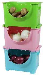 New Stackable Plastic Storage Container