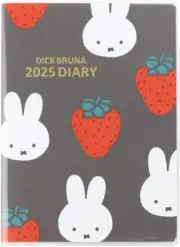 2025 Miffy Weekly Gray 03BD-1G A6 Dick Bruna Schedule NoteBook Diary Book Japan