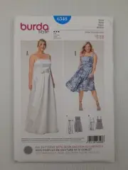 Burda Sewing Pattern 6548 Women's Dress Pattern Size US 6-18 EUR 32-44 NEW