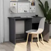 NNEVL Desk High Gloss Grey 100x50x76 cm Chipboard