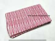 Indien Queen Floral Kantha Quilt Print Pink Summer Cotton Home D?cor Blanket