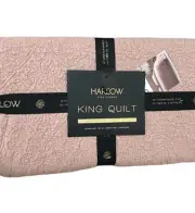 Harlow Pink King Stonewashed Quilt 106”x90”