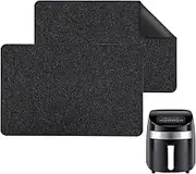 guobinZH 2-Piece Heat Resistant Silicone Felt Kitchen Mats for Air Fryer, Coffee Maker, Blender; Non-Slip, Countertop Protector