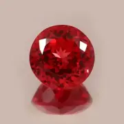 Guenine 12 MM 10.00 Ct Mozambique Ruby Loose Round Gemstone Cut Unheated