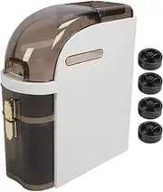 Bathroom Floor Cabinet, Vertical Storage Unit, Slim Toilet Paper Storage Cabinet with Clear Drawer, Wheels, Bathroom Kitchen Narrow Tall Slim Tower for Small Spaces and Gaps (A)