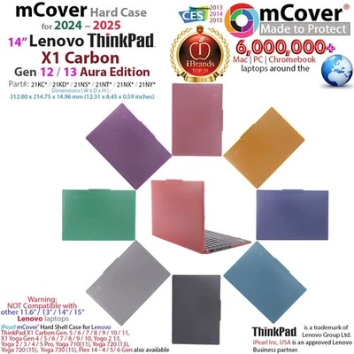 NEW mCover Case for 14" Lenovo ThinkPad X1 Carbon Gen 12 / 13 Window Laptop PC