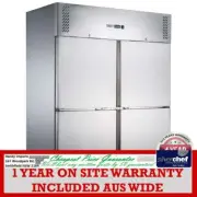 FED COMMERCIAL FED-X S/S FOUR DOOR UPRIGHT FRIDGE XURC1200S2V